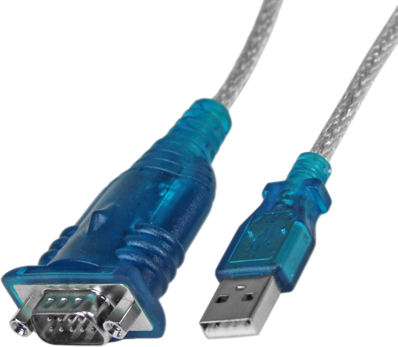 Adaptateur DB9 m. (RS232)-USB A m. 0,4 m