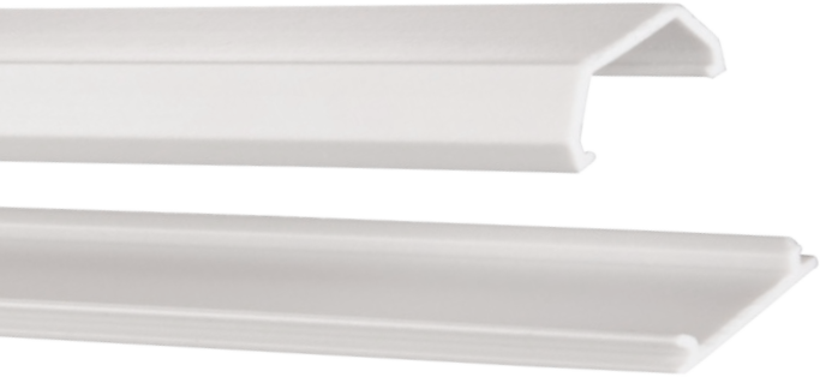 Gaine câbles angul. 2,1x1mm, 1m blanc x3