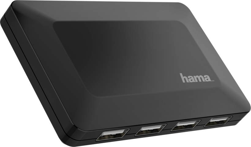 Hama USB Hub 2.0 4-Port schwarz