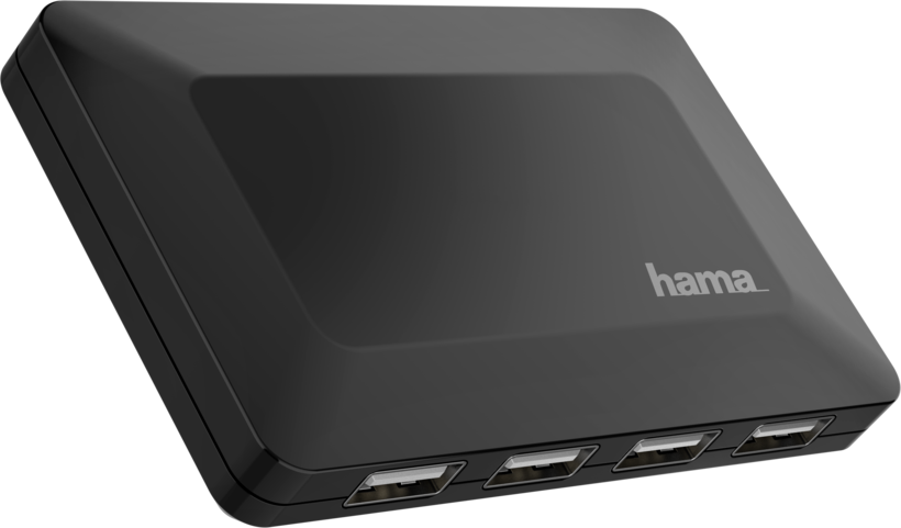 Hama USB Hub 2.0 4-Port schwarz