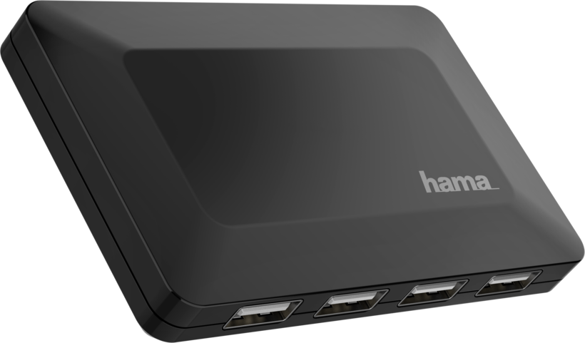 Hama USB Hub 2.0 4-port Black
