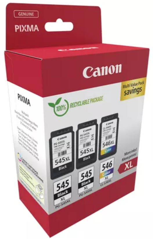 Canon PG-545XL/CL-546XL Ink BK/C/M/Y