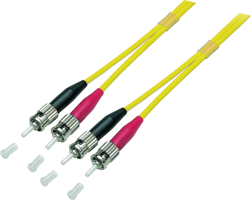 FO Duplex Patch Cable ST-ST 9/125µ 2m