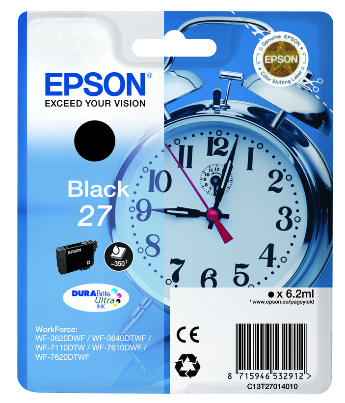 Inkoust Epson 27 černý