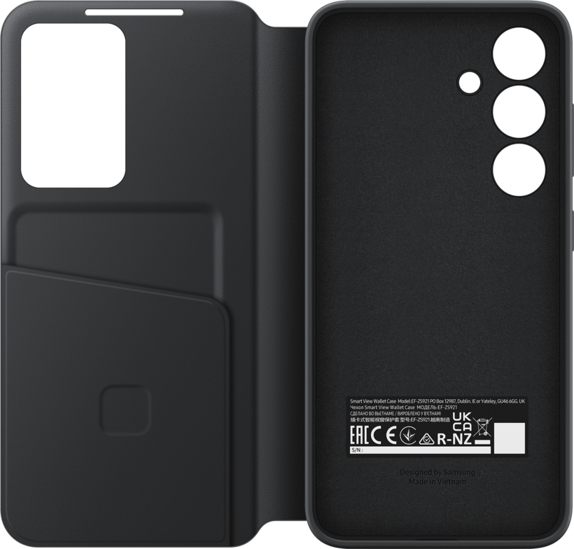 Smart View Wallet Case Samsung S24 Black