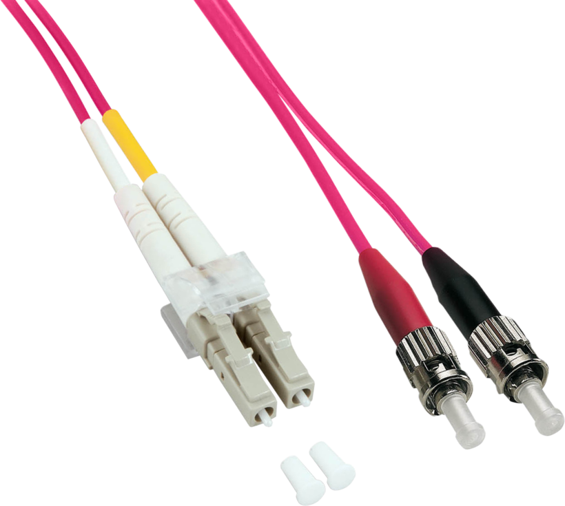 Cabo patch dúplex FO LC-ST 10 m 50 µ