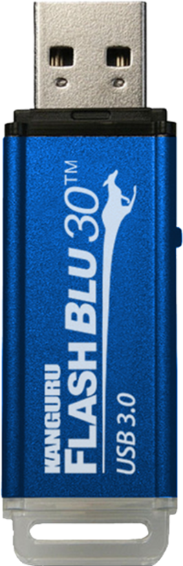 Clé USB 32 Go Kanguru FlashBlu30 bleu