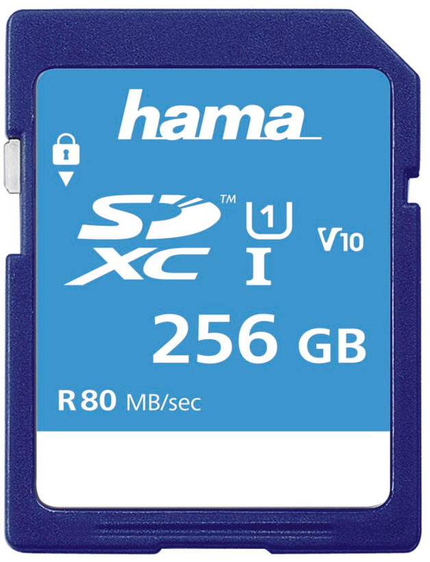 Carte SDXC 256 Go Hama Memory Fast