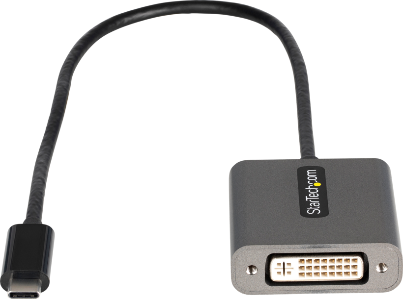 Adapter USB Typ C St - DVI-I Bu grau