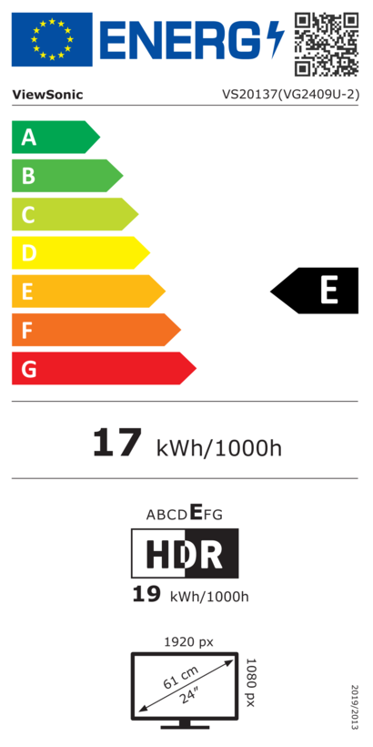 Écran ViewSonic VG2409U-2