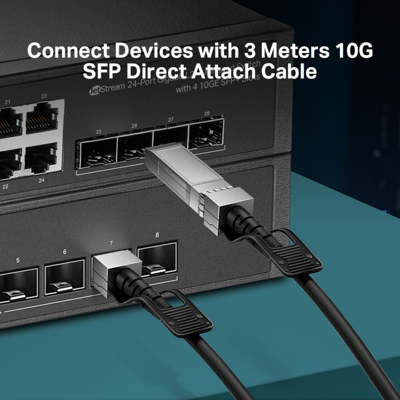 TP-LINK TL-SM5220-3M SFP+ kábel, 3m