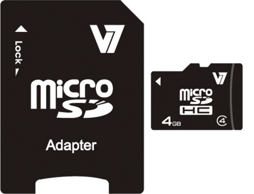 V7 microSDHC Class 4 4GB