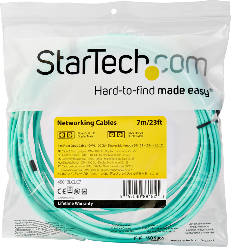 FO Duplex Patch Cable LC-LC 50/125µ 7m