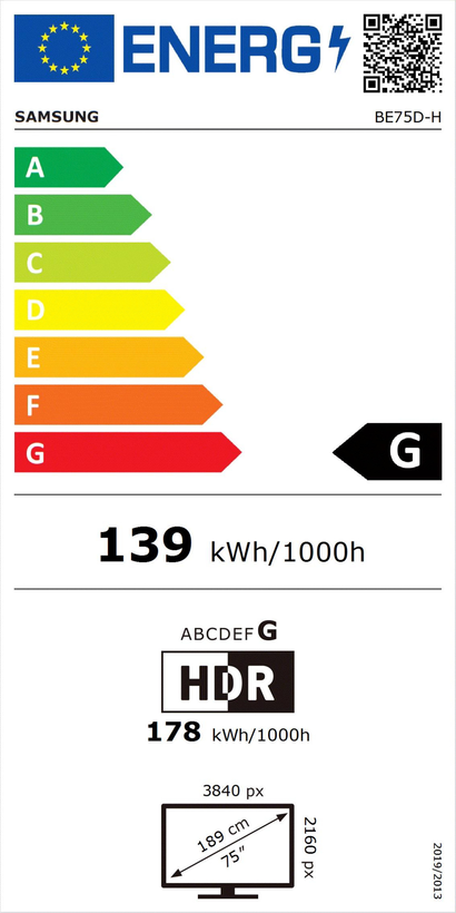 Samsung BE75D-H Business TV