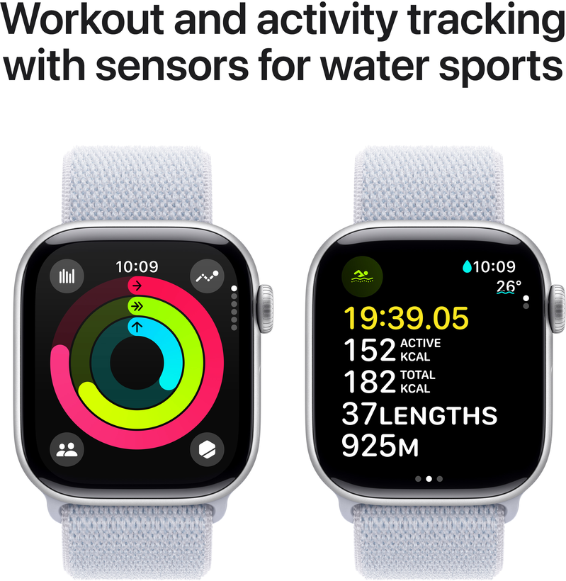 Apple Watch S10 GPS 42mm Alu silber