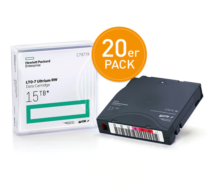 HPE LTO-7 Ultrium Tape + Label 20x