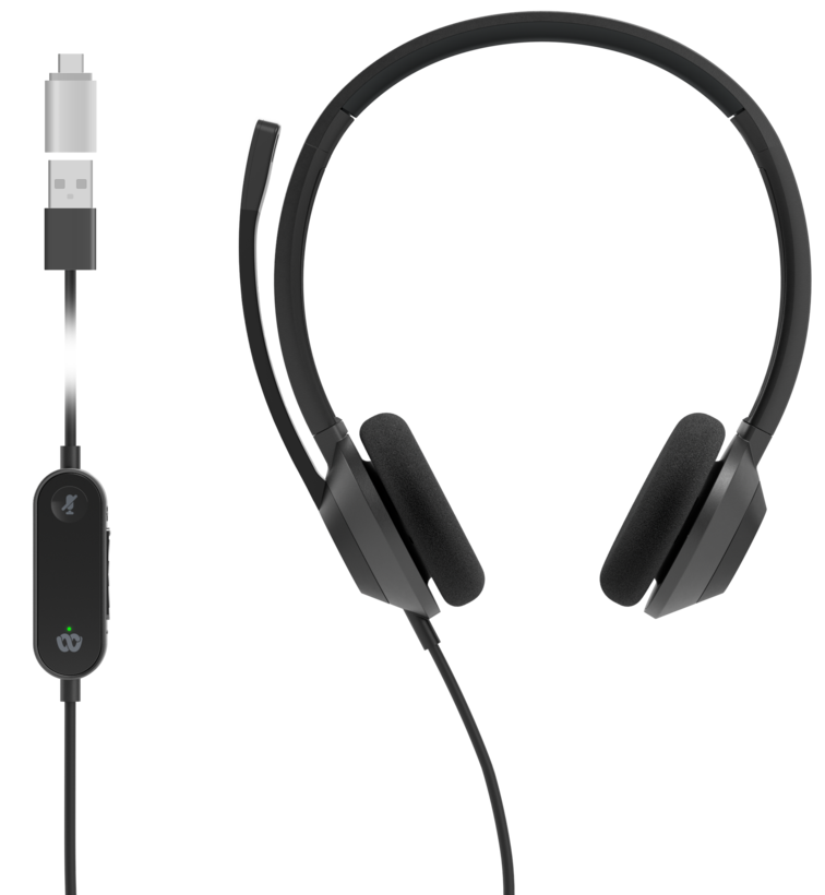 Headset Cisco 322 USB C černý