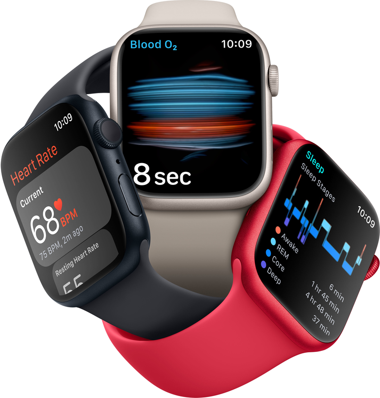 Apple Watch S8 GPS+LTE 45mm alu lum.stel