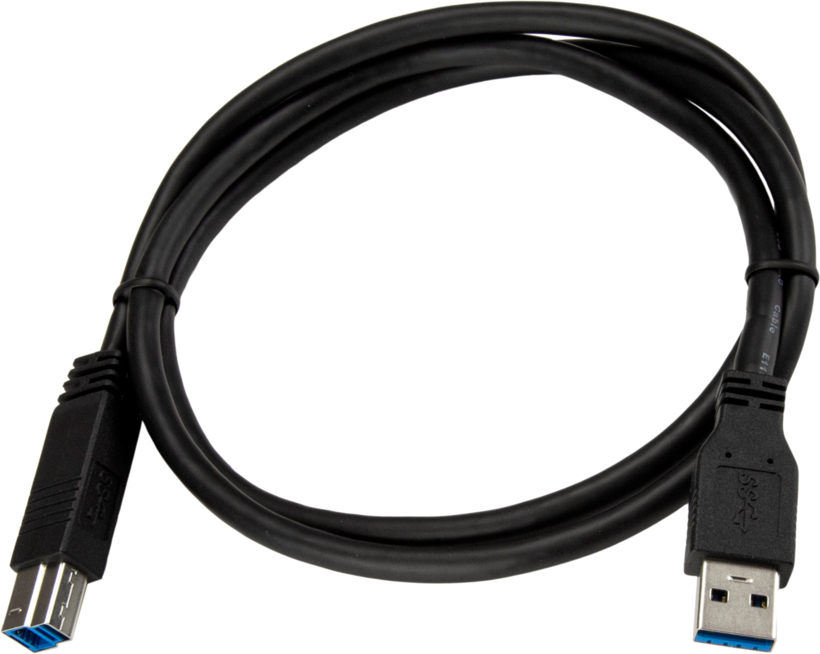 Cavo USB 3.0 Ma(A)-Ma(B) 1 m nero