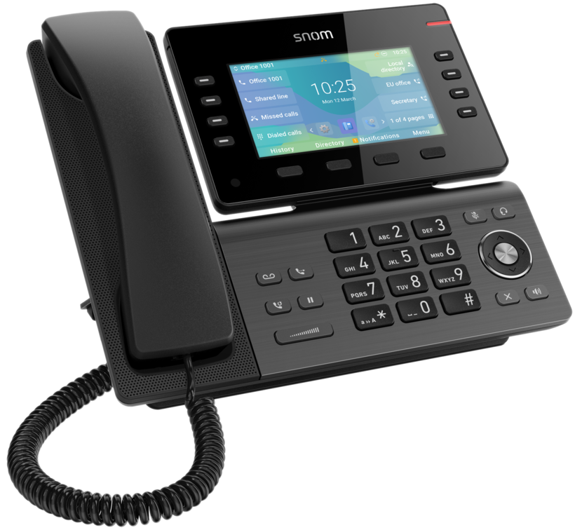 Snom D862 IP Desktop Telefon, czarny