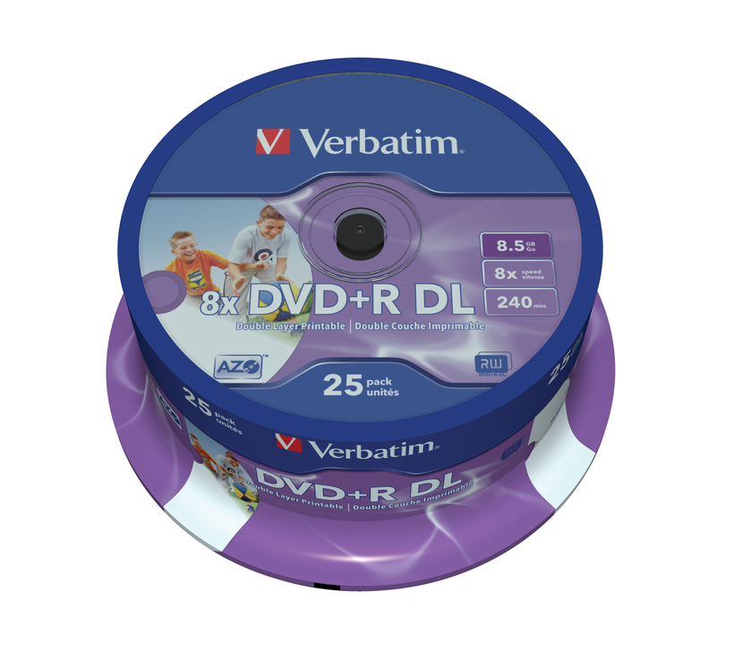 DVD+R DL 8,5GB 8x atrament. szpula (25)