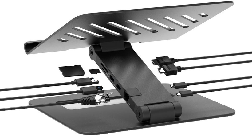 Port 2-in-1 Notebook Stand USB-C Docking