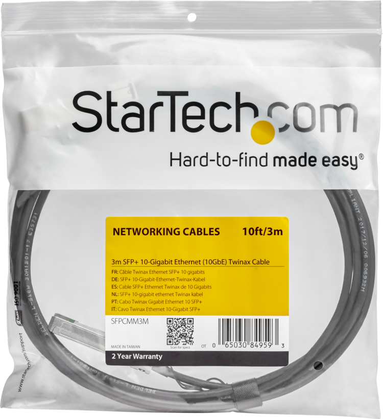 Kabel SFP+ konektor - SFP+ konektor 3m