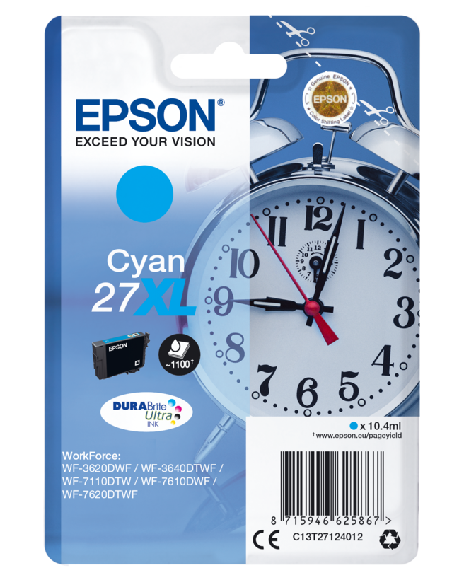 Epson 27XL Ink Cyan