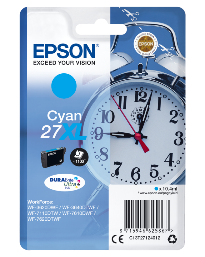 Epson 27XL Ink Cyan