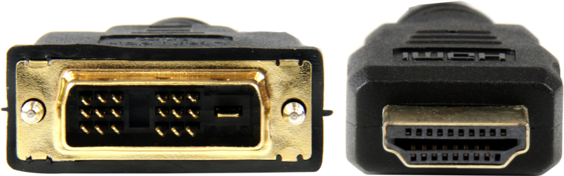 Câble HDMI A m. - DVI-D m. 2 m, noir