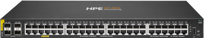Switch HPE ANW CX 6000 48p PoE 740 W