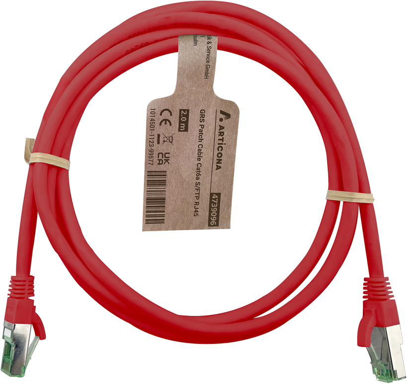 Cable patch GRS RJ45 S/FTP Cat6a 1 m ro