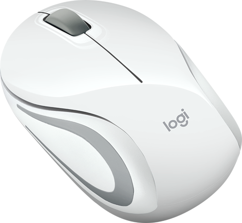 Logitech M187 Mini Wireless Mouse White
