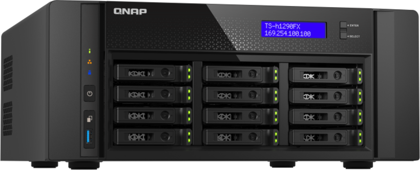 NAS QNAP TS-h1290FX 128 GB 12 baías