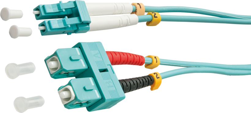 Cable patch dúplex FO LC-SC 10 m 50 µ