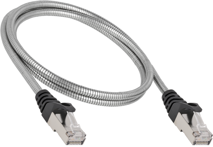 Patch Cable RJ45 U/FTP Cat6a 1m Silver