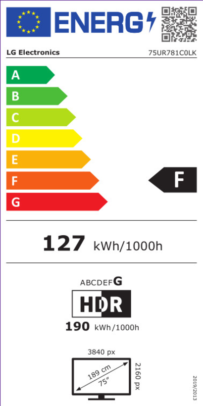 Écran d'affichage LG 75UR781