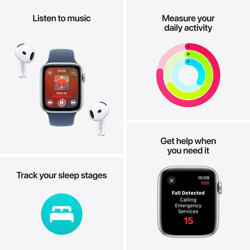 Apple Watch SE GPS 44mm Alu Silver