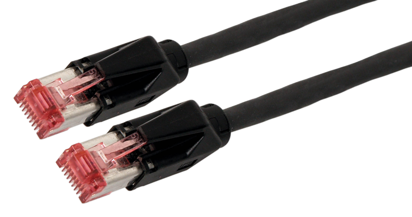 Patch Cable RJ45 S/FTP Cat6 1m Black