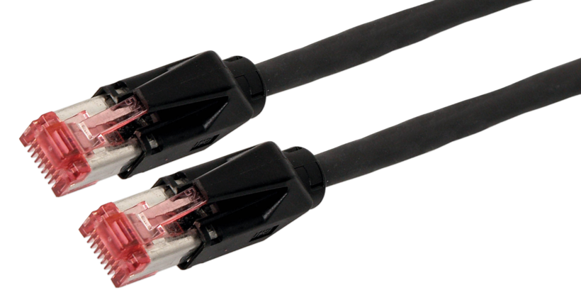 Patch Cable RJ45 S/FTP Cat6 0.50m Black