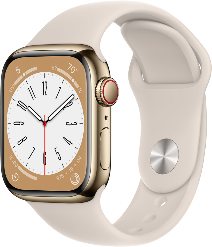 Apple Watch S8 GPS+LTE 41mm acero oro
