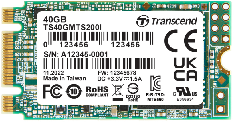 Transcend MTS200I SATA M.2 40 GB SSD