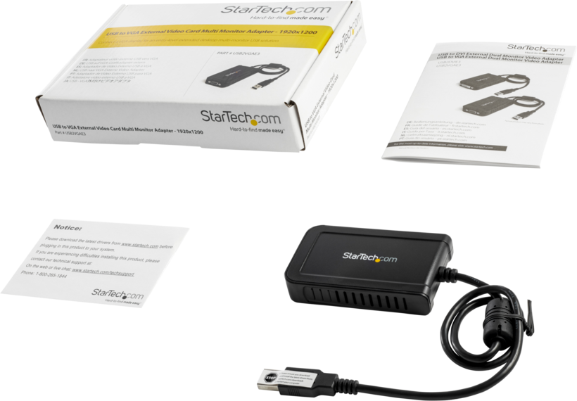 Adapter USB-A/m - VGA/f