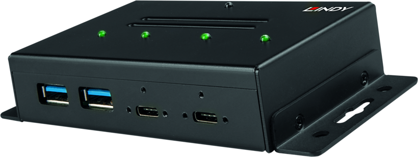 Hub USB 3.1 4 porte tipo C metallo LINDY