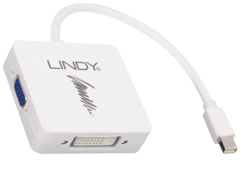 Adaptateur Lindy mini DP-HDMI/DVI-D/VGA
