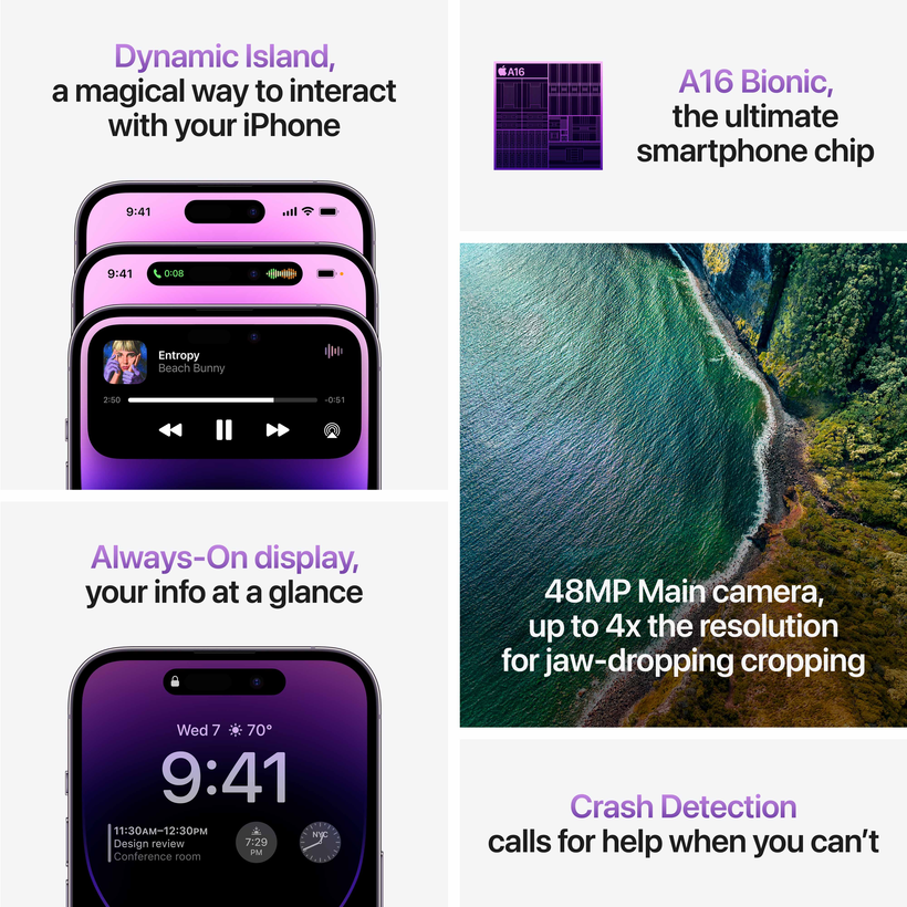 Apple iPhone 14 Pro 128GB Purple