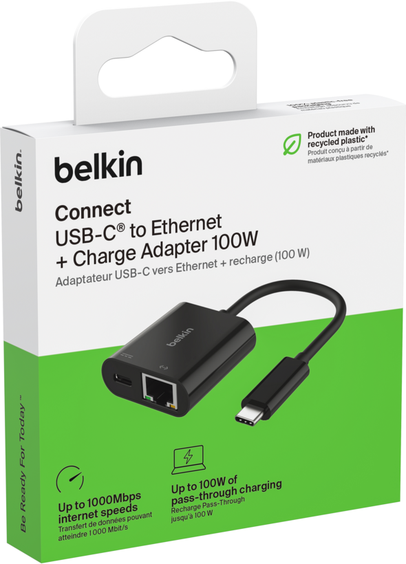 Adapter USB-C to Gigabit Ethernet + USB