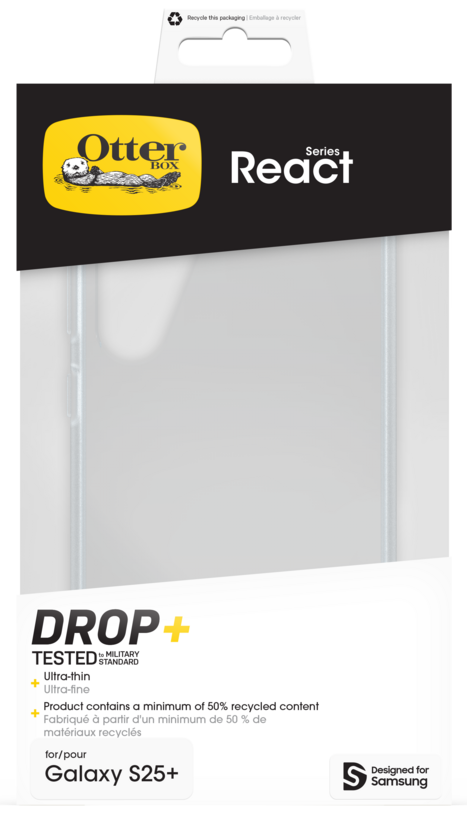 OtterBox React Galaxy S25+ Clear