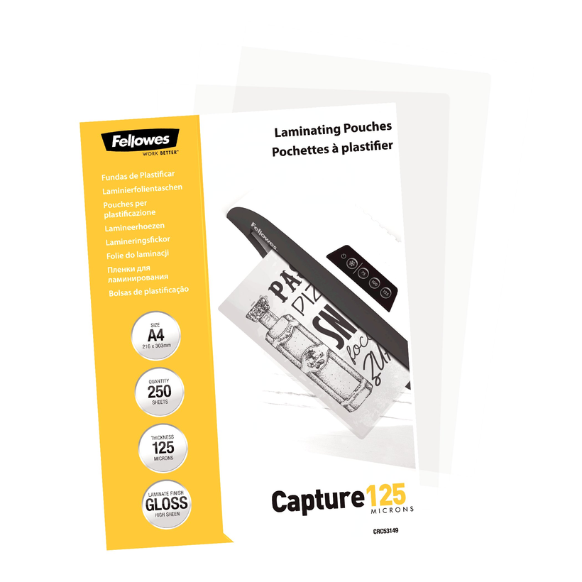 Woreczki do lam. Fellowes A4 125µ 250szt