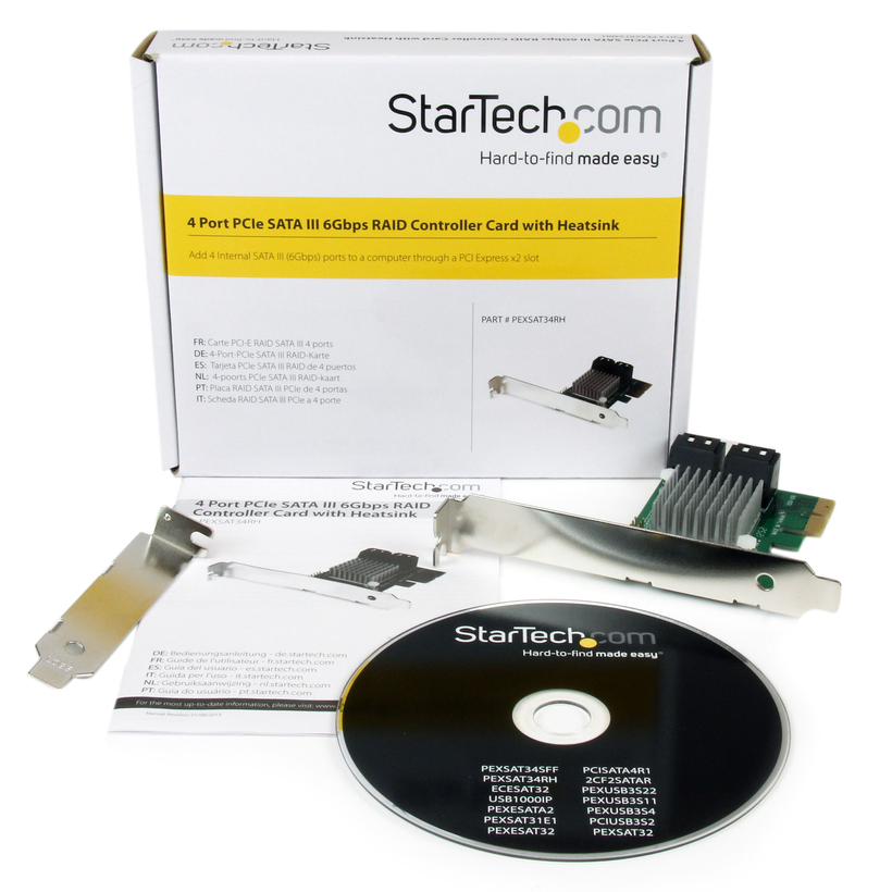 StarTech 4-port PCIe SATA III Card